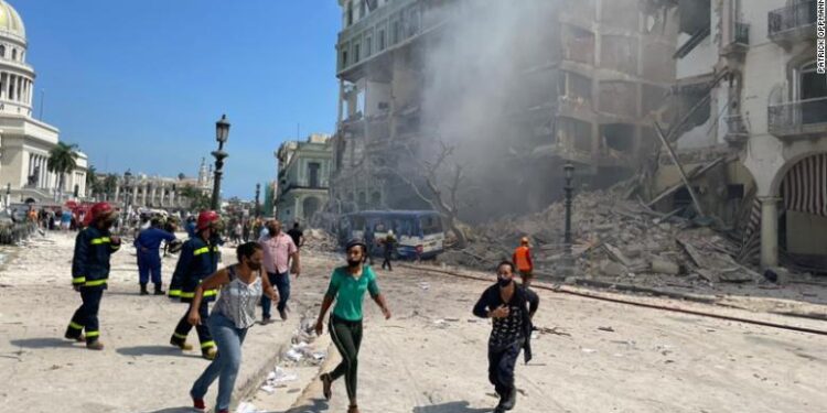 An explosion rocked Havana, Cuba Friday and destroyed the Hotel Saratoga. Cuban police and fire rescue were combing through the rubble looking for survivors. It was not clear what caused the explosion in the center of the city.