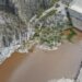Importante acumulación de agua en la presa Rompepicos