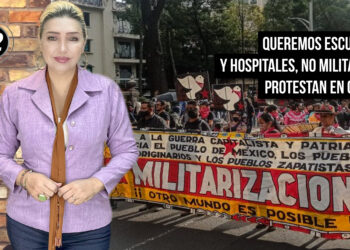 Estudiantes e indígenas marchan en CDMX 