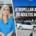 Atropellan a más de 20 adultos mayores