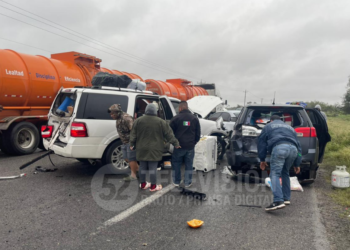 Choque múltiple en San Fernando