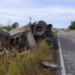Vuelca tractocamión en carretera federal 180
