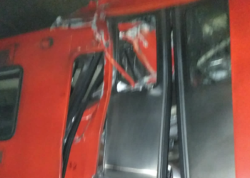 Chocan trenes en Metro de CDMX