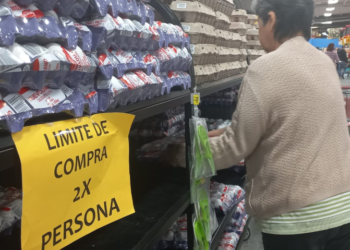 Limitan venta de huevo en tiendas del sur de Tamaulipas