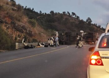 Camioneta de la GN vuelca en carretera de Chiapas; al menos 14 heridos