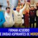 Firman acuerdo de unidad aspirantes de MORENA