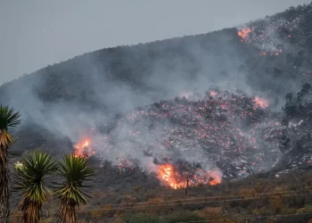 Combaten dos incendios forestales en Jaumave