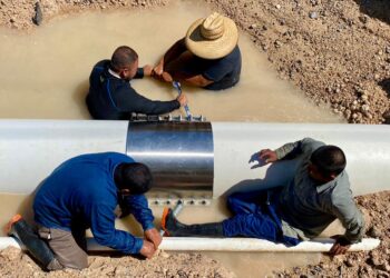 Reparan fuga de agua potable en colonia Módulo 2000, en Reynosa