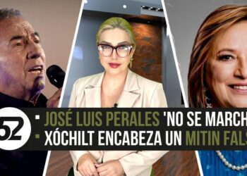 José Luis Perales “no se marchó”. Encabeza Xóchitl mitin falso.