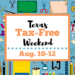 Ya viene el fin de semana sin impuestos en Texas