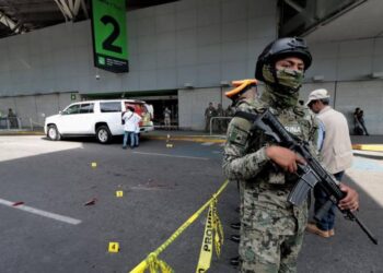 Balacera en aeropuerto de la ciudad de México