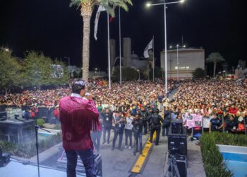 Más de 30 Mil personas celebraron el Grito de Independencia con el Alcalde de Reynosa