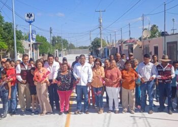 Concluyó Gobierno de Reynosa pavimentación hidráulica en colonia Lampacitos