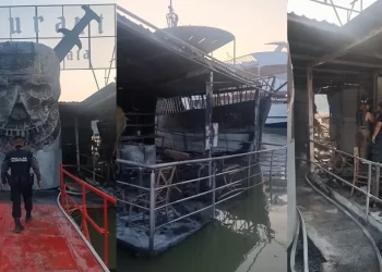 Incendian restaurante en la Presa de la Boca