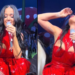 Muy a la mexicana, Katy Perry se toma un shot de tequila en pleno concierto