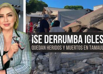 Se derrumba iglesia en Tamaulipas