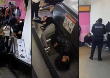 7 lesionados por falla en escaleras eléctricas del metro en la Ciudad de México