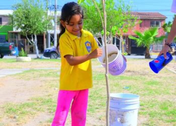 Niños y niñas principales promotores ecológicos en Reynosa