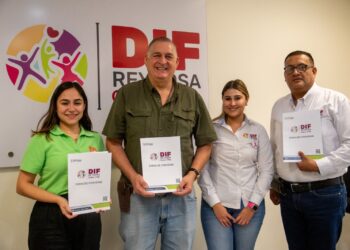 DIF Reynosa firma convenio con Gymboree Juego y Música