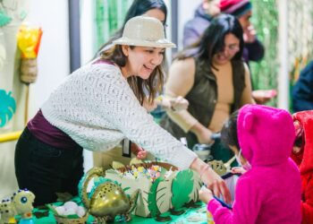 DIF Reynosa festeja con niños del CRI