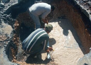 Subsanó COMAPA fuga de agua potable en la colonia Benito Juárez