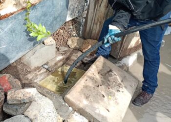 Llevó COMAPA acciones de mantenimiento en la colonia Las Delicias