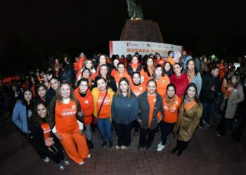 En Nuevo Laredo rodada naranja para promover la paz