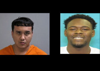 Dos hombres disparan un arma en el centro de McAllen