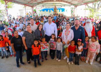 Llevó Alcalde Carlos Peña Ortiz alegría y felicidad a niños del área rural