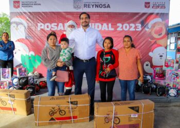 Ofreció Alcalde Carlos Peña Ortiz mensaje navideño en el ejido La Retama de Reynosa