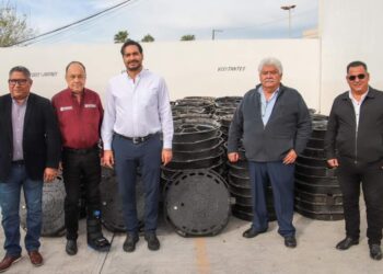 Donó Gobierno de Carlos Peña Ortiz 400 brocales a la COMAPA de Reynosa