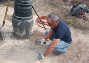 Reforzó Gobierno de Reynosa tendido eléctrico en calle Poza Rica