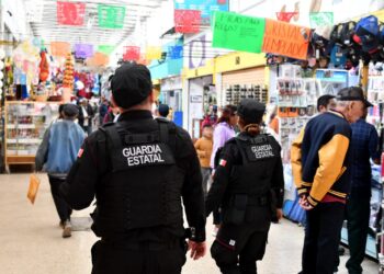 Guardia Estatal mantiene labores preventivas en carreteras y centros comerciales