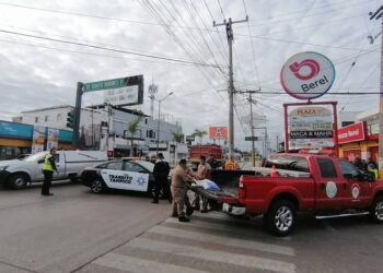Motociclista muere en choque con camión de volteo en Tampico