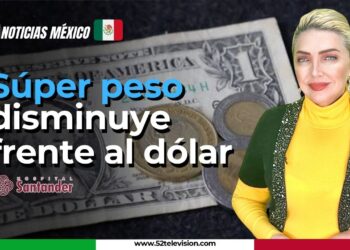 Super peso disminuye frente al dolar