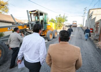 Supervisó Carlos Peña Ortiz pavimentación hidráulica de 2.2 MDP en la colonia Jacinto López