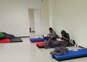 Aporta Gobierno de Reynosa alimentación a personas en albergue