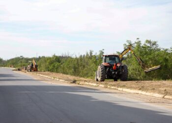 Limpia Gobierno de Reynosa márgenes del canal Rodhe