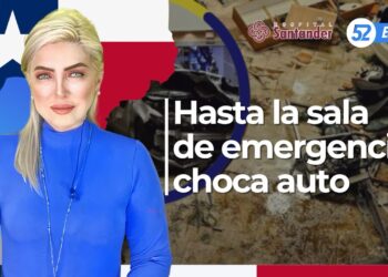 Hasta la sala de emergencia choca auto