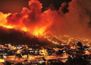Gran incendio forestal obliga a evacuar comunas en Valparaíso y Viña del Mar