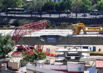 Colapsa estructura del Tren Maya en Quintana Roo