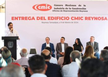 Celebró el Alcalde Carlos Peña Ortiz entrega de nueva sede a CMIC Reynosa