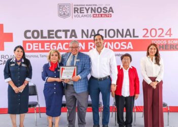Reconoce Cruz Roja apoyo de Carlos Peña Ortiz para garantizar salud de reynosenses