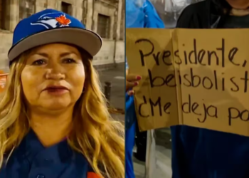 Ceci Flores, madre buscadora, llega hoy vestida de beisbolista para ver si así logra hablar con AMLO