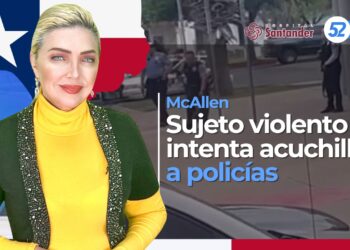 Sujeto violento intenta acuchillar a policías