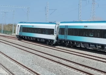 Se descarrila un vagón del Tren Maya en Tixkokob, Yucatán