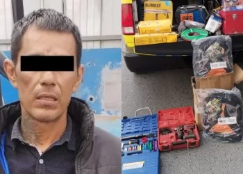 Roba 600 mil pesos de cobre en Monterrey, huye en un patín del diablo