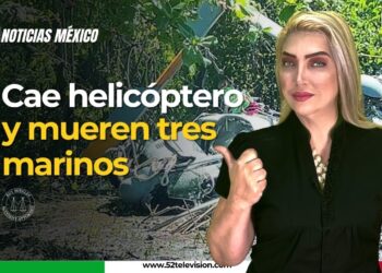 Cae helicóptero y mueren tres marinos
