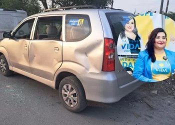 Balean vehículo del hermano de candidata a la alcaldía de Guadalupe, Nuevo León