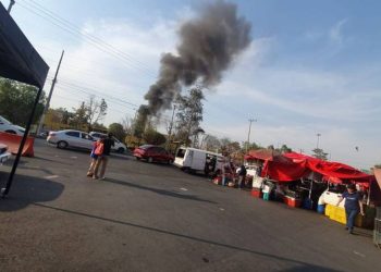 Reportan caída de helicóptero en Avenida Aztecas en alcaldía Coyoacán